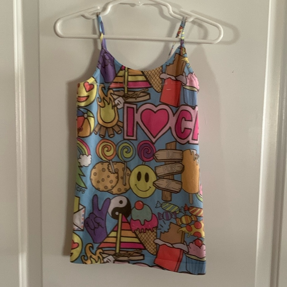 Malibu Sugar Camp Color War Tank Top Smile Shirt